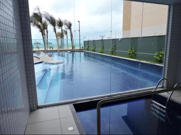 Apto Vista Mar E Pe Na Areia No Beach Way A 300M Do Beach Park 알퀴라즈 외부 사진