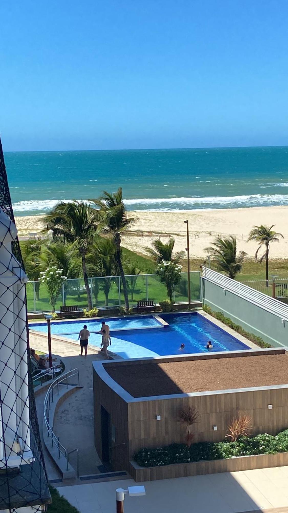 Apto Vista Mar E Pe Na Areia No Beach Way A 300M Do Beach Park 알퀴라즈 외부 사진